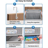 5-Shelf Hanging Storage Organizer - Behind Door, Anti-Tilt, 5 Large Capacity Pockets, Suitable for Bedroom, Bathroom