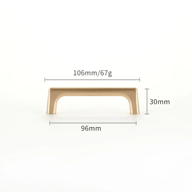 WV Cupboard Handles Kitchen Cabinet Storage Brass Gold Cabinet Door Handles Drawer Knobs Pulls Kitchen Furniture Handle Hardware