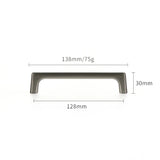 WV Cupboard Handles Kitchen Cabinet Storage Brass Gold Cabinet Door Handles Drawer Knobs Pulls Kitchen Furniture Handle Hardware