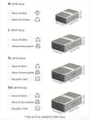 Underbed Storage Bag, Extra Large Waterproof Organizer for Clothes, Blankets, Seasonal Items - Foldable Wardrobe Box with Zipper