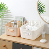 1/3pcs Dormitory Miscellaneous Storage Box Desktop Cosmetic Storage Box Bathroom Kitchen Bedroom Plastic Storage Basket