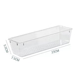 Drawer Organizers Clear Plastic Tub Containers for Bathroom Dressing Table Storage, Home Organization Makeup Kit