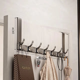Hooks Over The Door Home Organizer Rack Clothes Coat Hat Towel Hanger Bathroom Accessories Holder Door Hang Quick Installation