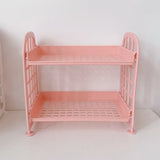 Desktop Storage Rack Multi-Layer Stationery Organizer Stand Office Home School Display Holder Rack Dormitory Desk Organizer