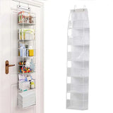 4Layer Storage Bag Foldable Hanging Organizers for Bathroom Behind Door Snacks Toys Clothes Storage Accessories Closet Organizer