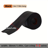 Cable Protector Self-Adhesive PVC Wire Protection Strip Insulation Cord Protection Cover Wear Resistant Prevent Trip Organizers