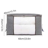 1/2Pcs Non-Woven Fabric Blanket Organizer Quilt Storage Bag Blanket Storage Bags Zipper Duvet Storage Cover Under Bed Storage