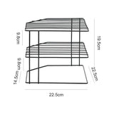 Kitchen Seasoning Corner Rack Pot Dish Food Sundries Organizer Rack Non Punching Portable Storage Table Kitchen Bathroom Holder