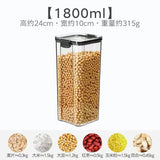 460-1800ml Sets Stackable Kitchen Sealed Jar Plastic Food Storage Box Multigrain Tank Bottle Dried Fruit Tea Storage Containers