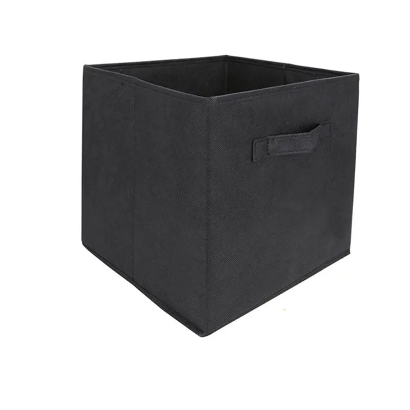 Cube Non Woven Fabric Storage Bin Collapsible Storage Box Home Supplies , Kid Toy Storage Organizer Cabinet drawer organization