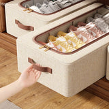 Under Bed Shoe Storage Organizer For Closet Shoes Container Boxes With Sturdy Handles And Clear Window,Foldable Shoe Rack Holder