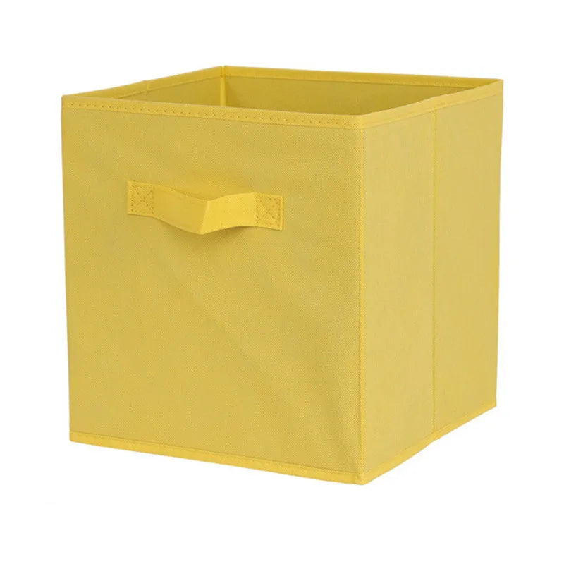 Cube Non Woven Fabric Storage Bin Collapsible Storage Box Home Supplies , Kid Toy Storage Organizer Cabinet drawer organization