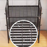 Extra Wide Microwave Stand - 2-Tier Heavy-Duty Kitchen Shelf for Oven Toaster & Spice Racks with Handrail Hooks Non-Slip
