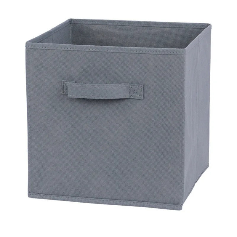 Cube Non Woven Fabric Storage Bin Collapsible Storage Box Home Supplies , Kid Toy Storage Organizer Cabinet drawer organization