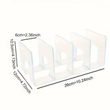 1/2-Pack Clear Acrylic Handbag Organizers - Space-Saving Closet Racks for Purses & Wallets