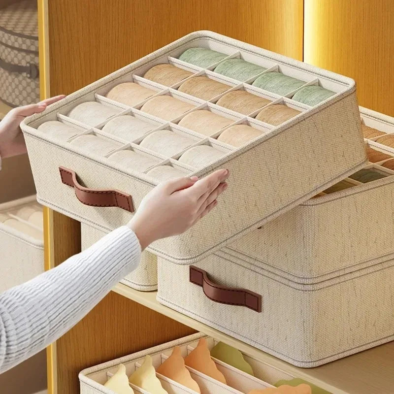 Underwear Sock Bra Storage Box Wardrobe Organizer Cabinet Drawer Dividers for Small Spaces Closet Storage Solution