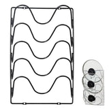 Kitchen Organizer Rack Wall Hanging Pot Cover Rack Five-Layer Pot Lid Metal Rust-Free Multifunctional Rack Pot Lid Storage Rack