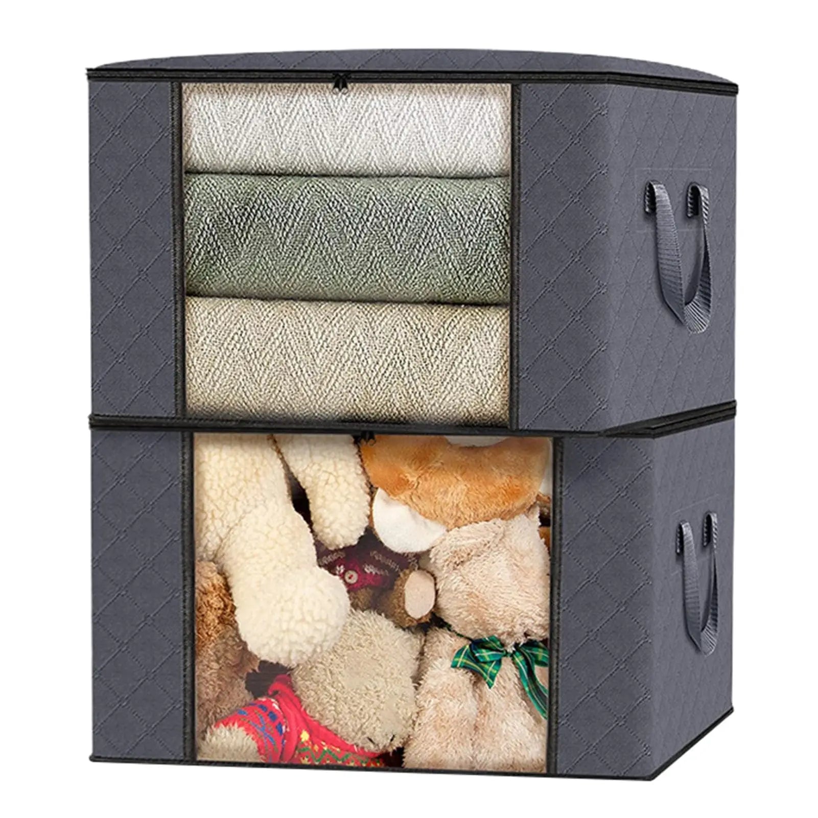 New Non-woven Underbed Quilt Storage Bag Organizer Wardrobe Clothes Dust Moisture-proof Finishing Bag Foldable Storage Box