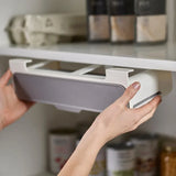 Kitchen Seasoning Bottle Storage Rack Spice Rack Self-adhesive Wall-mounted Under-Shelf Spice Organizer Kitchen Storage Rack