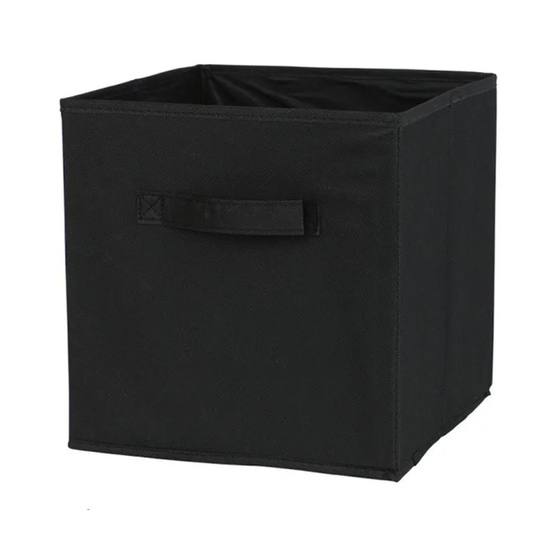 Cube Non Woven Fabric Storage Bin Collapsible Storage Box Home Supplies , Kid Toy Storage Organizer Cabinet drawer organization