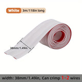Cable Protector Self-Adhesive PVC Wire Protection Strip Insulation Cord Protection Cover Wear Resistant Prevent Trip Organizers