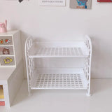 Desktop Storage Rack Multi-Layer Stationery Organizer Stand Office Home School Display Holder Rack Dormitory Desk Organizer