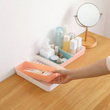 2547 Drawer separated storage box kitchen tableware small box rectangular plastic desktop cosmetics storage