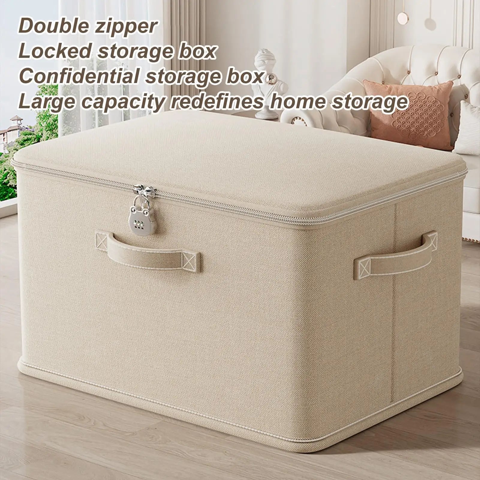 Lockable Storage Box Jeans Clothes Organizer Pants Sweater Storage Cabinets Drawers Organizer Washable Shelf Baskets for Blanket