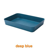 2547 Drawer separated storage box kitchen tableware small box rectangular plastic desktop cosmetics storage