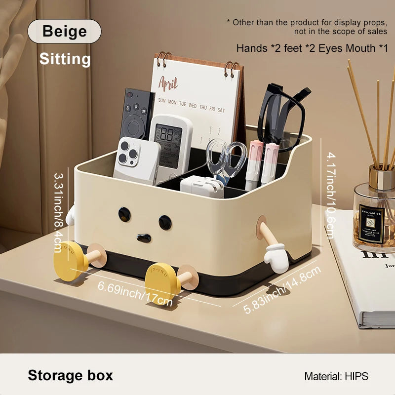 UFORU Multi Grid Desktop Storage Organizer, Compartment Sorting Box for Stationery, Office Dorm Desktop Finishing Tool