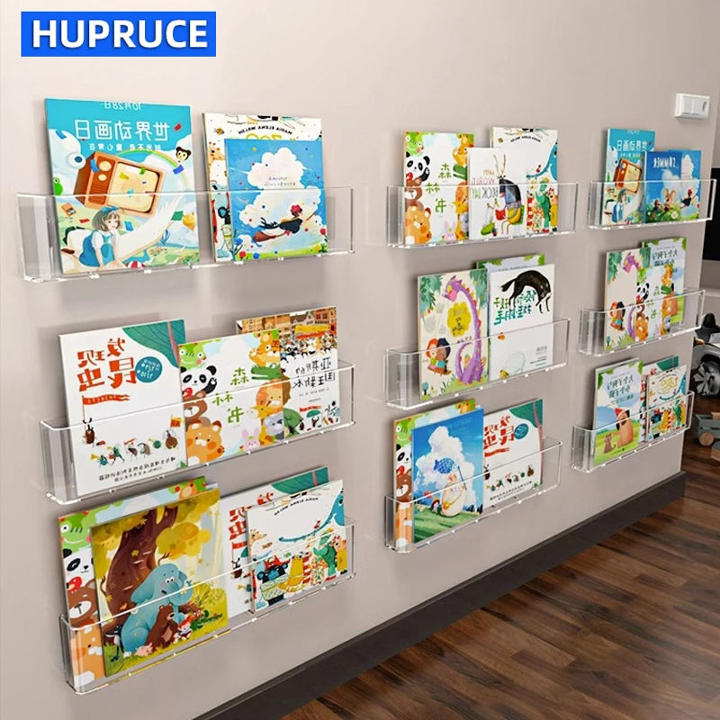 Organizer Picture Book Display Cabinet Bookshelf Wall Behind the Door Reading Magazine Storage Wall Hanging Bookshelf