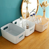 1/3pcs Dormitory Miscellaneous Storage Box Desktop Cosmetic Storage Box Bathroom Kitchen Bedroom Plastic Storage Basket