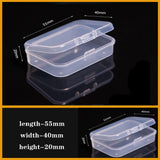 Transparent Plastic box Screw Compartment Box Jewelry Earring Display Case Container Clear Terminal Organizer Tool Storage boxes