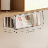 Transparent Drawer Storage Box Pull-Out Under Mirror Cabinet Oragnizer Case Bathroom Cotton Stick Makeup Holder