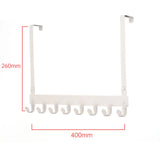 Punch-free Door Behind Wrought Iron Hook Clothes Coat Towel Rack Home Bathroom Finishing Rack Kitchen Accessories Rack