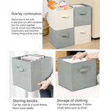 Cube Non Woven Fabric Storage Bin Collapsible Storage Box Home Supplies , Kid Toy Storage Organizer Cabinet drawer organization