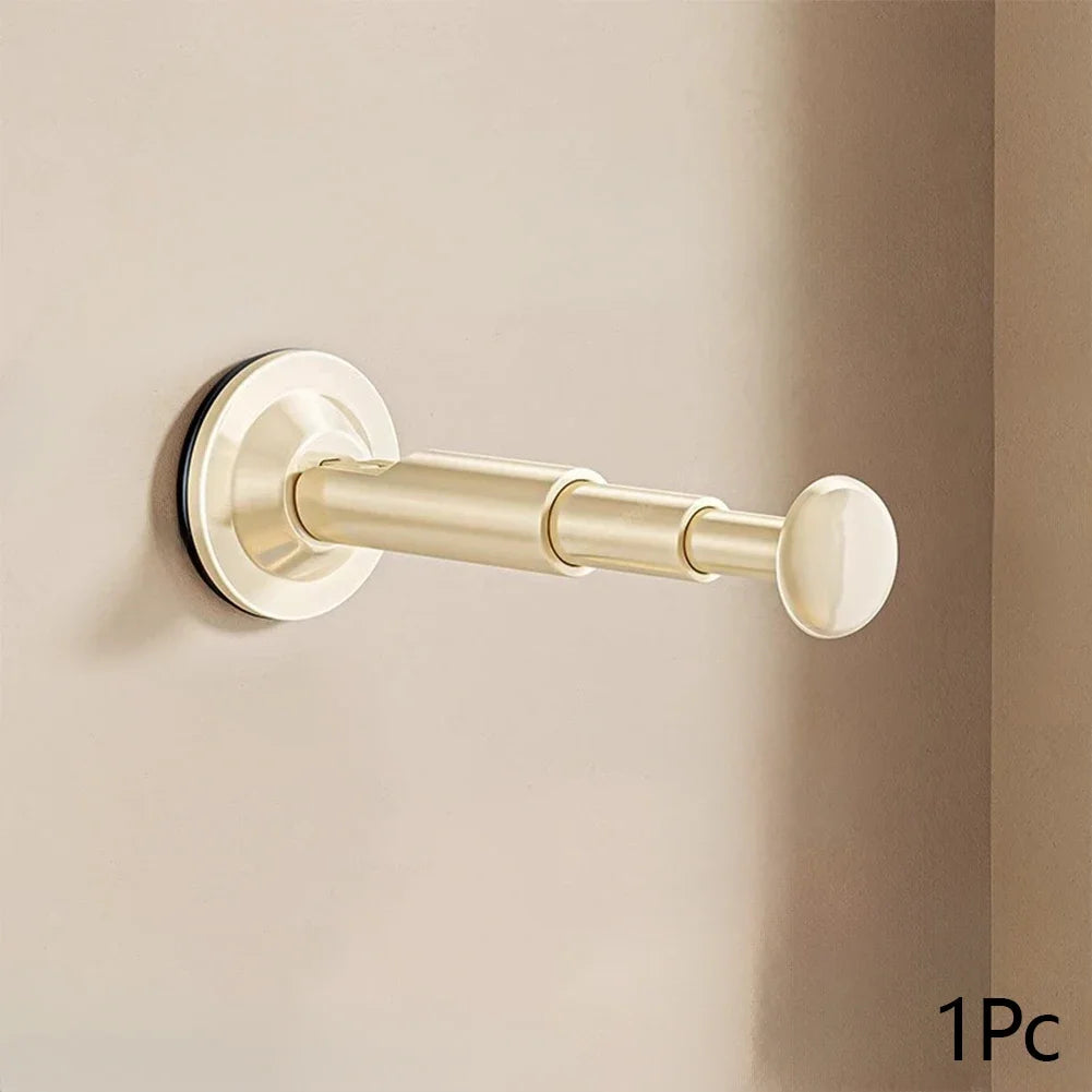 Multifunctional Telescopic Suction Cup Hanger Adjustable Length Drill-free Clothes Hanger Household Storage Artifact