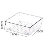 Drawer Organizers Clear Plastic Tub Containers for Bathroom Dressing Table Storage, Home Organization Makeup Kit