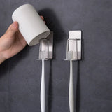 1/2 pcs Stainless Steel Toothbrush Holder Shaver Cup Wall Mount Toothbrush Storage Rack Bathroom Accessories Set
