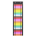 Vinyl Storage Holder Hanging Bag Vinyl Roll Storage RackThermal Transfer Film Organizer Hanging Pocket Behind The Door 48Grid