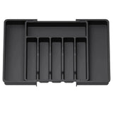 Adjustable Silverware Drawer Organizer, Flatware Utensil Tray for Kitchen Drawer, Cutlery Storage Holder for Spoons Forks Knives