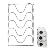 Kitchen Organizer Rack Wall Hanging Pot Cover Rack Five-Layer Pot Lid Metal Rust-Free Multifunctional Rack Pot Lid Storage Rack