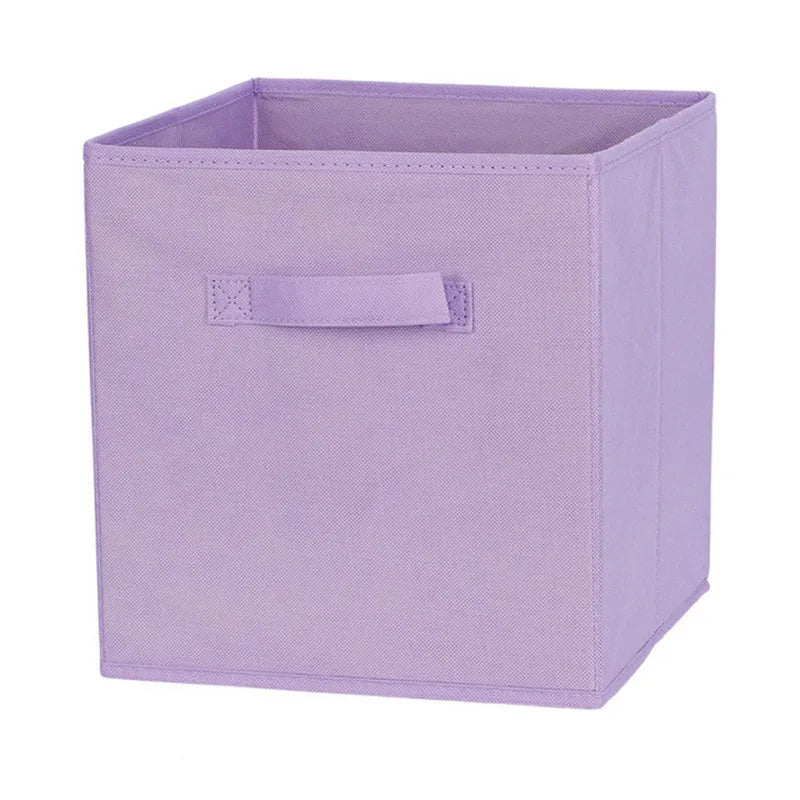 Cube Non Woven Fabric Storage Bin Collapsible Storage Box Home Supplies , Kid Toy Storage Organizer Cabinet drawer organization