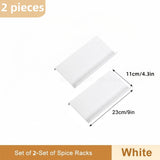 4 Layers Kitchen Spice Drawer Organizer Adjustable Spice Rack for Spice Jars Seasoning Bottles Cabinet Pantry Kitchen Organizer