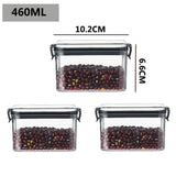 460-1800ml Sets Stackable Kitchen Sealed Jar Plastic Food Storage Box Multigrain Tank Bottle Dried Fruit Tea Storage Containers