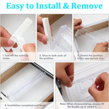 Pack Adjustable Drawer Organizers, Clear Expandable Dresser Organizers for Storing Clothes Kitchen Utensils