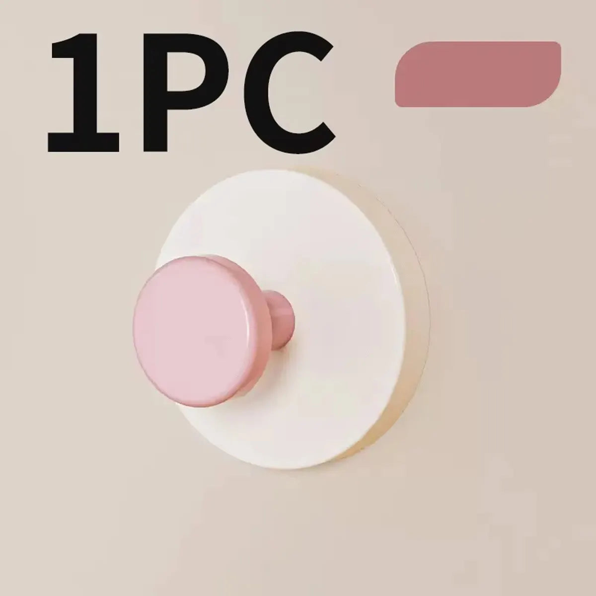 Colorful strong suction cup hook, no punching bathroom kitchen hook - movable, suitable for keys, towels, bags, dolls