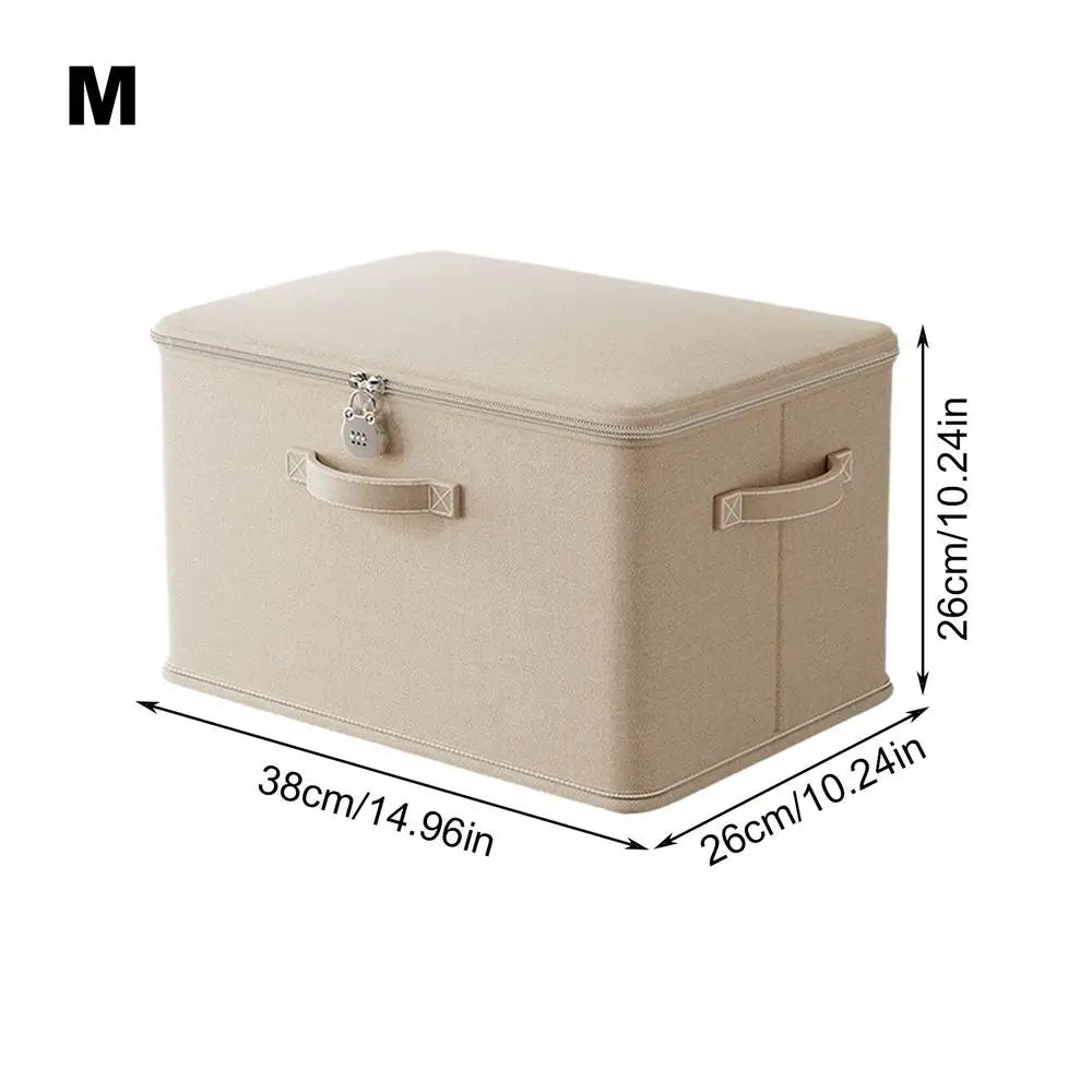 Lockable Storage Box Jeans Clothes Organizer Pants Sweater Storage Cabinets Drawers Organizer Washable Shelf Baskets for Blanket