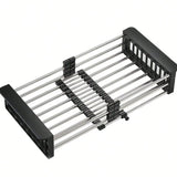18.2" X 8.9", On Or In Sink Kitchen Basket Dish Drying Rack
