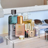 Acrylic Riser, Display Stand Clear Shelf for Cupcake Food Desserts Holder Cosmetic Products Decorator and Organizer